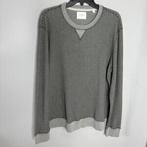 Billy Reid Mens Long Sleeve Sweatshirt Gray Size L